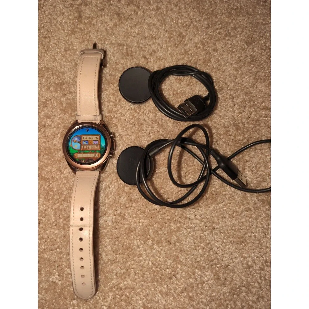 Samsung galaxy watch with 2 charging cords